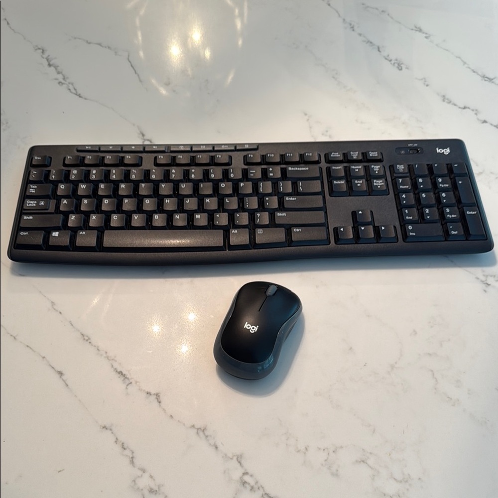 Logitech Black Wireless Keyboard and Mouse Combo